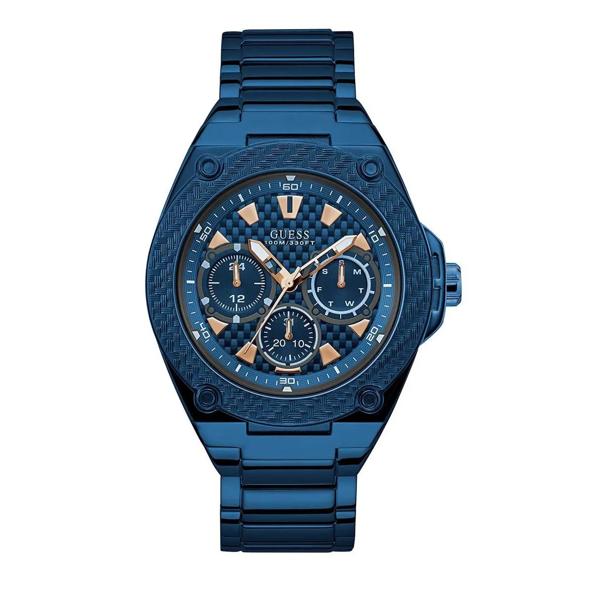 Guess Legacy Day Date Men's Watch Blue W1305G4