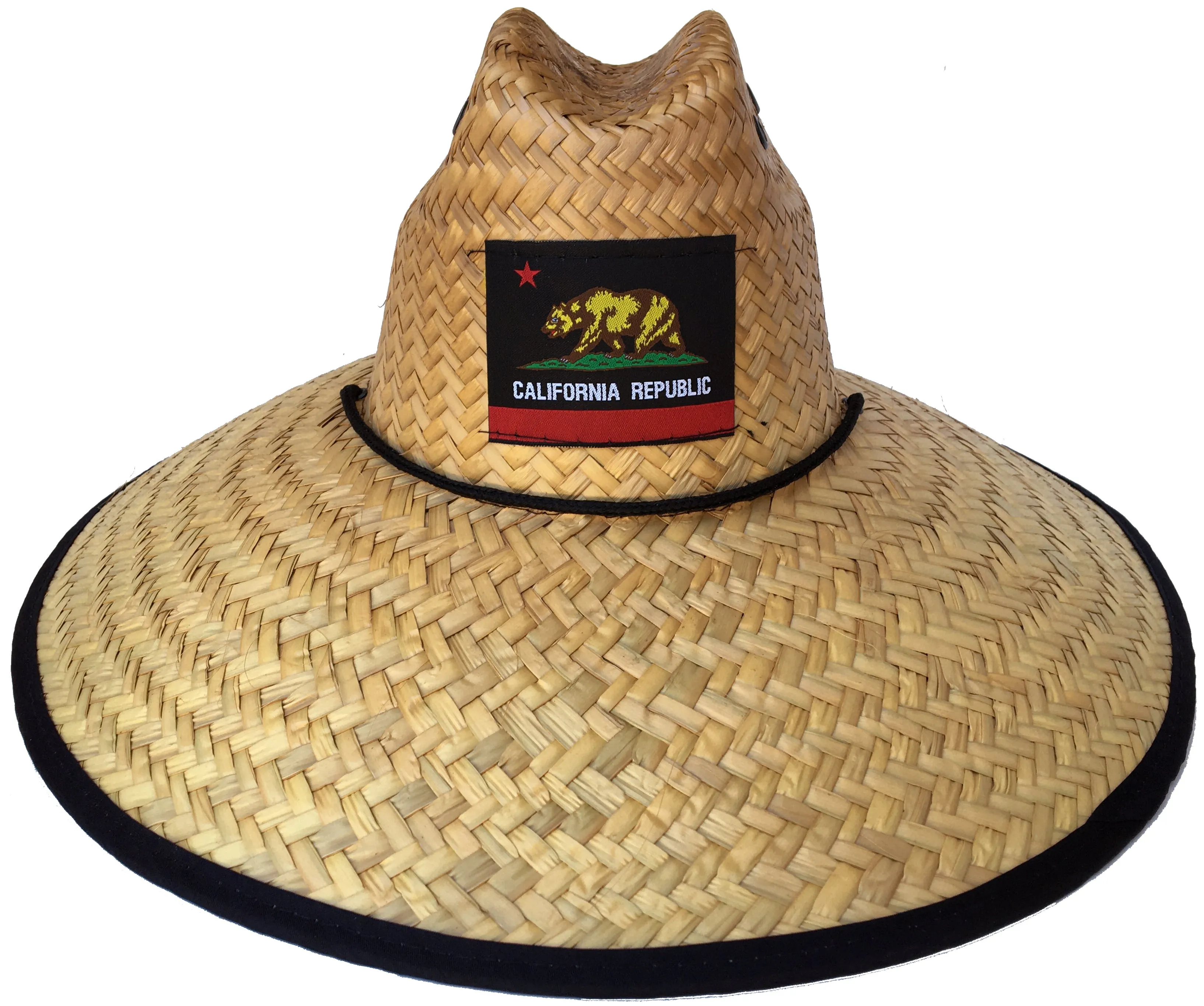 Headchange Straw Lifeguard Hat California Republic Mexican Palm