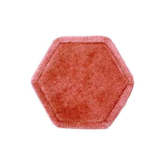 Hexagon Velvet Ring Box