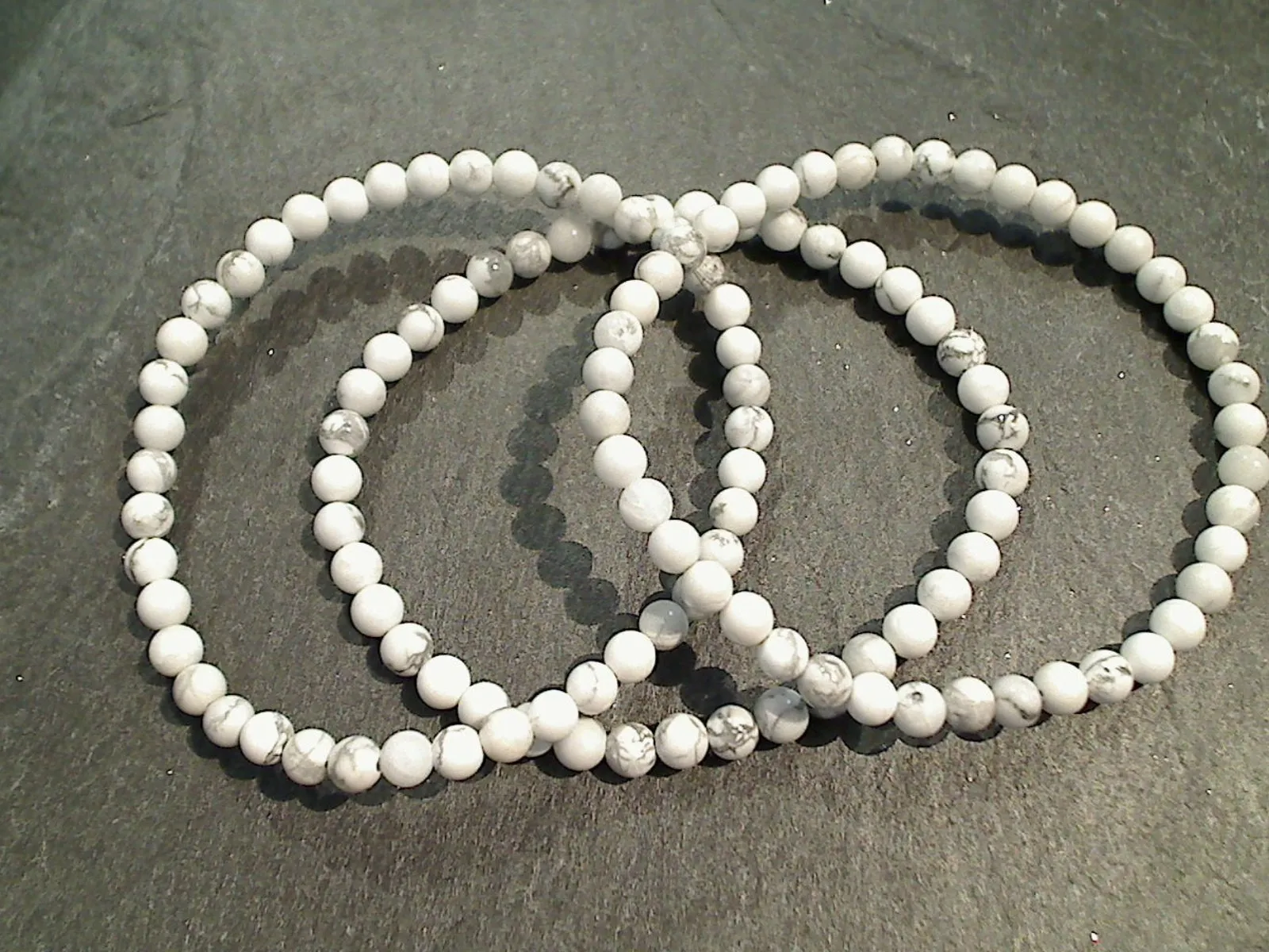 Howlite 4MM Stretch Bracelet