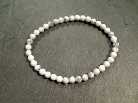 Howlite 4MM Stretch Bracelet