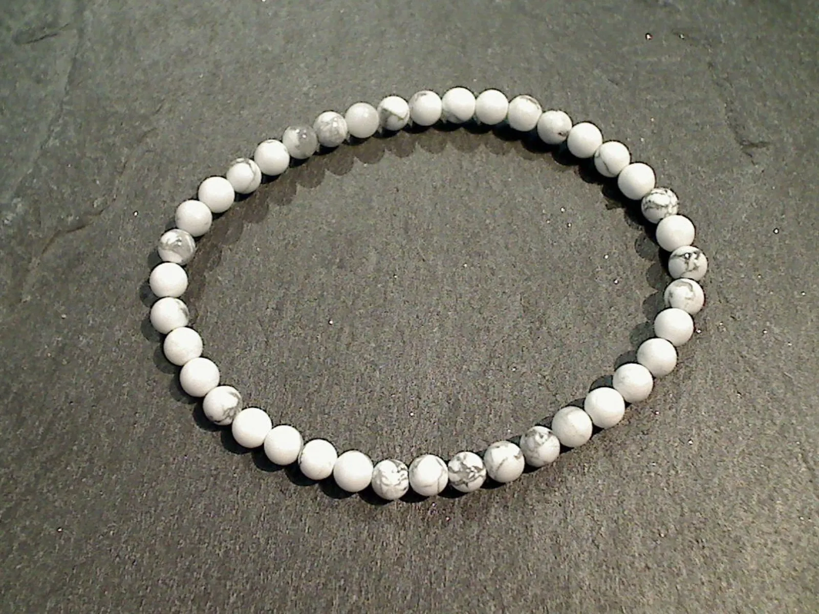 Howlite 4MM Stretch Bracelet