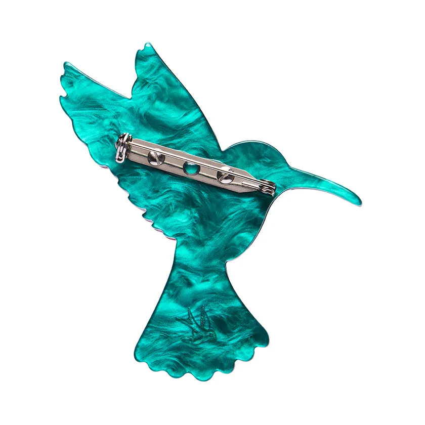 Hyacinth the Hummingbird Brooch. From the Vault.