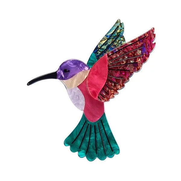 Hyacinth the Hummingbird Brooch. From the Vault.