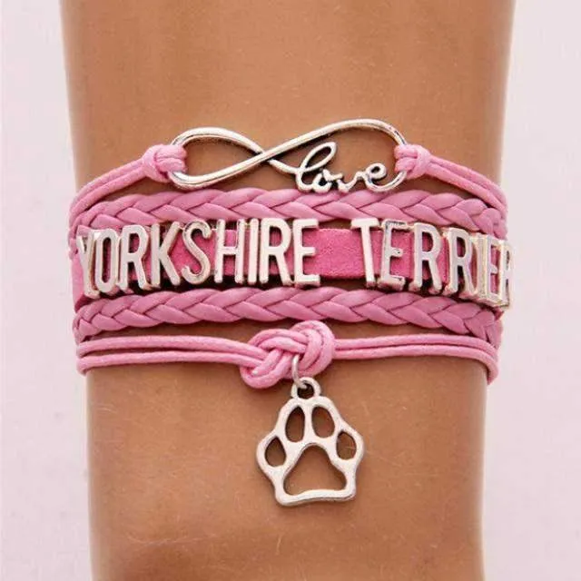 Infinity Love Yorkshire Terrier Bracelet