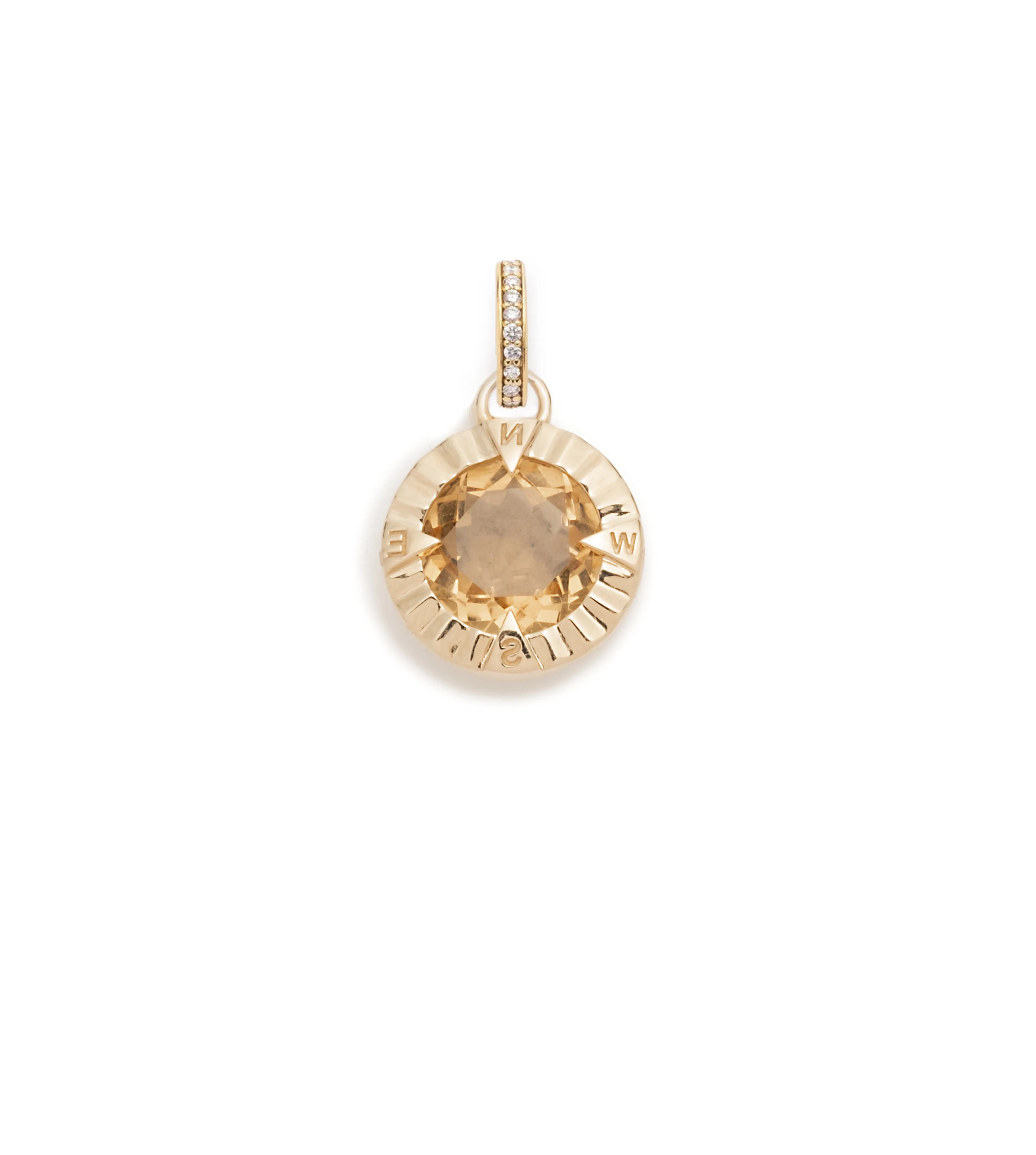 Internal Compass : Champagne Citrine Gemstone with Annex Link