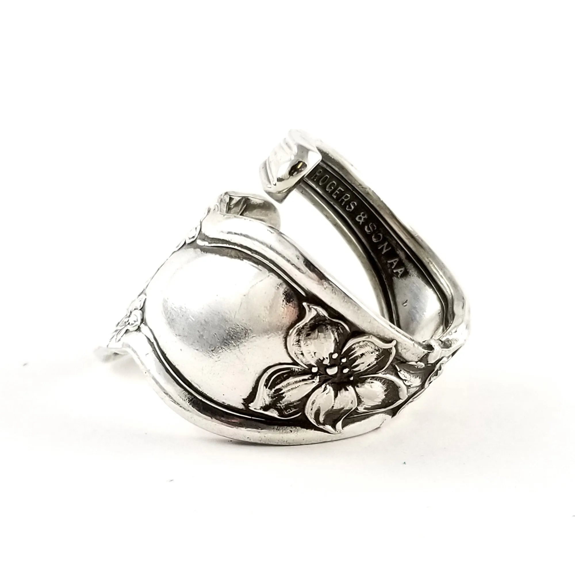 International Orange Blossom Wrap Around Spoon Ring