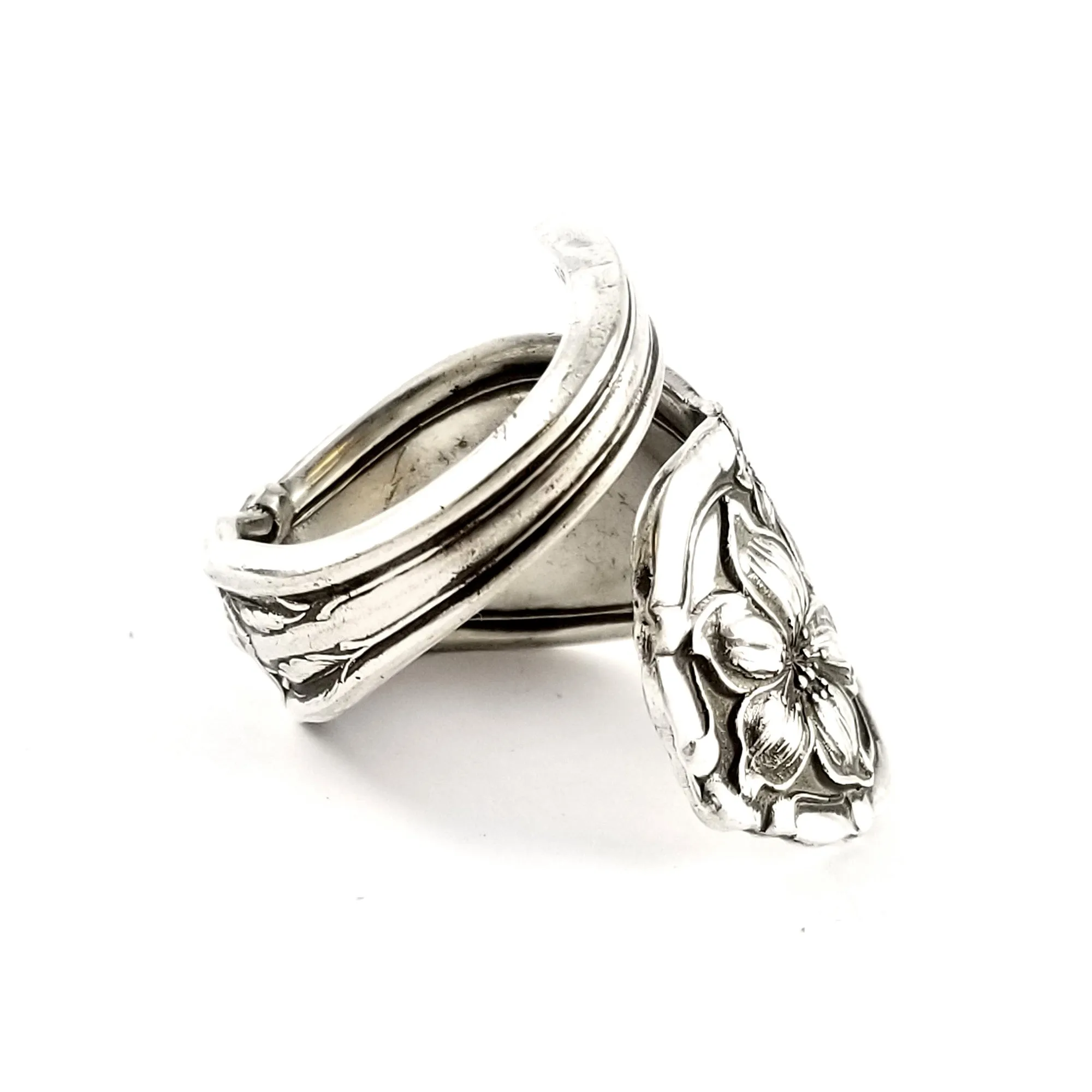 International Orange Blossom Wrap Around Spoon Ring