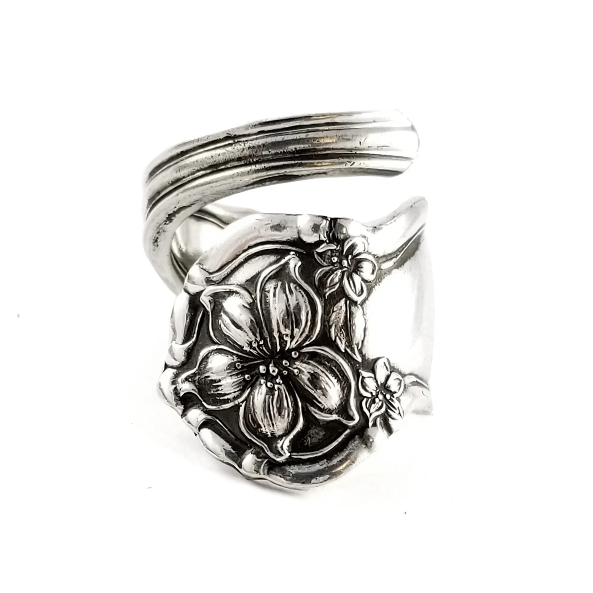 International Orange Blossom Wrap Around Spoon Ring