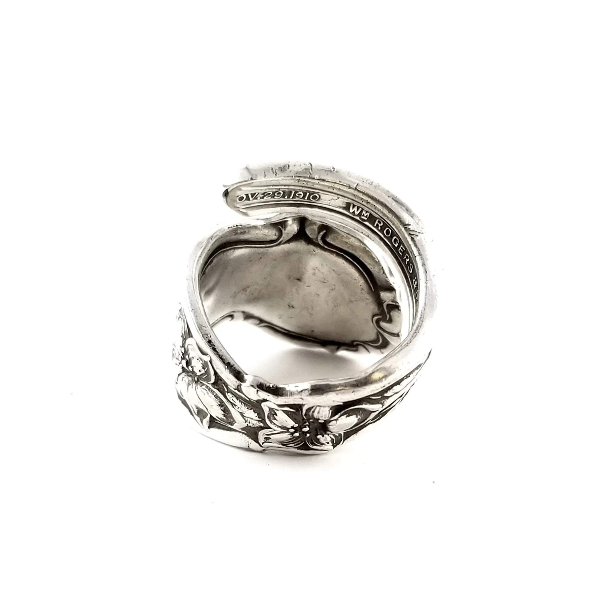 International Orange Blossom Wrap Around Spoon Ring