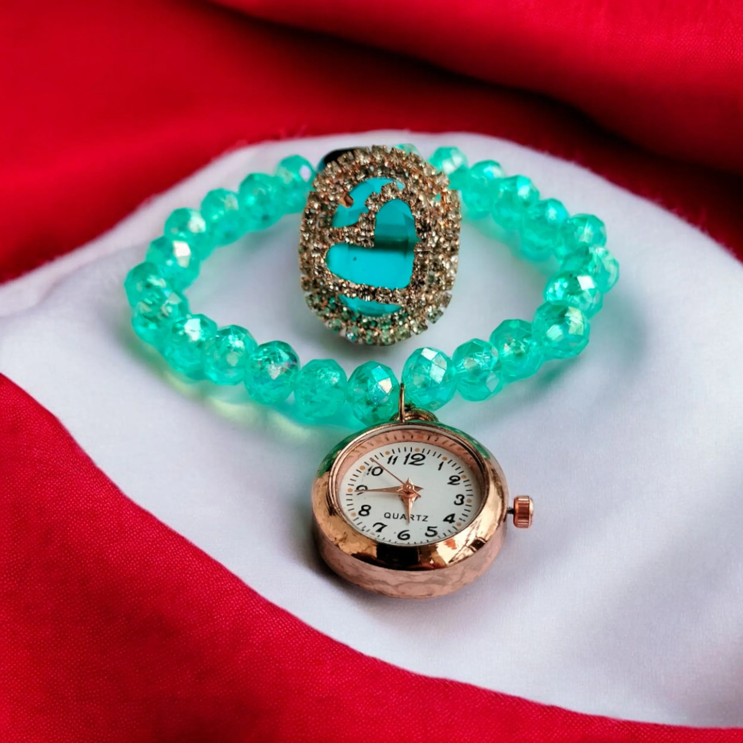 Jewelestia Neelmani Watch Bracelet With Ring