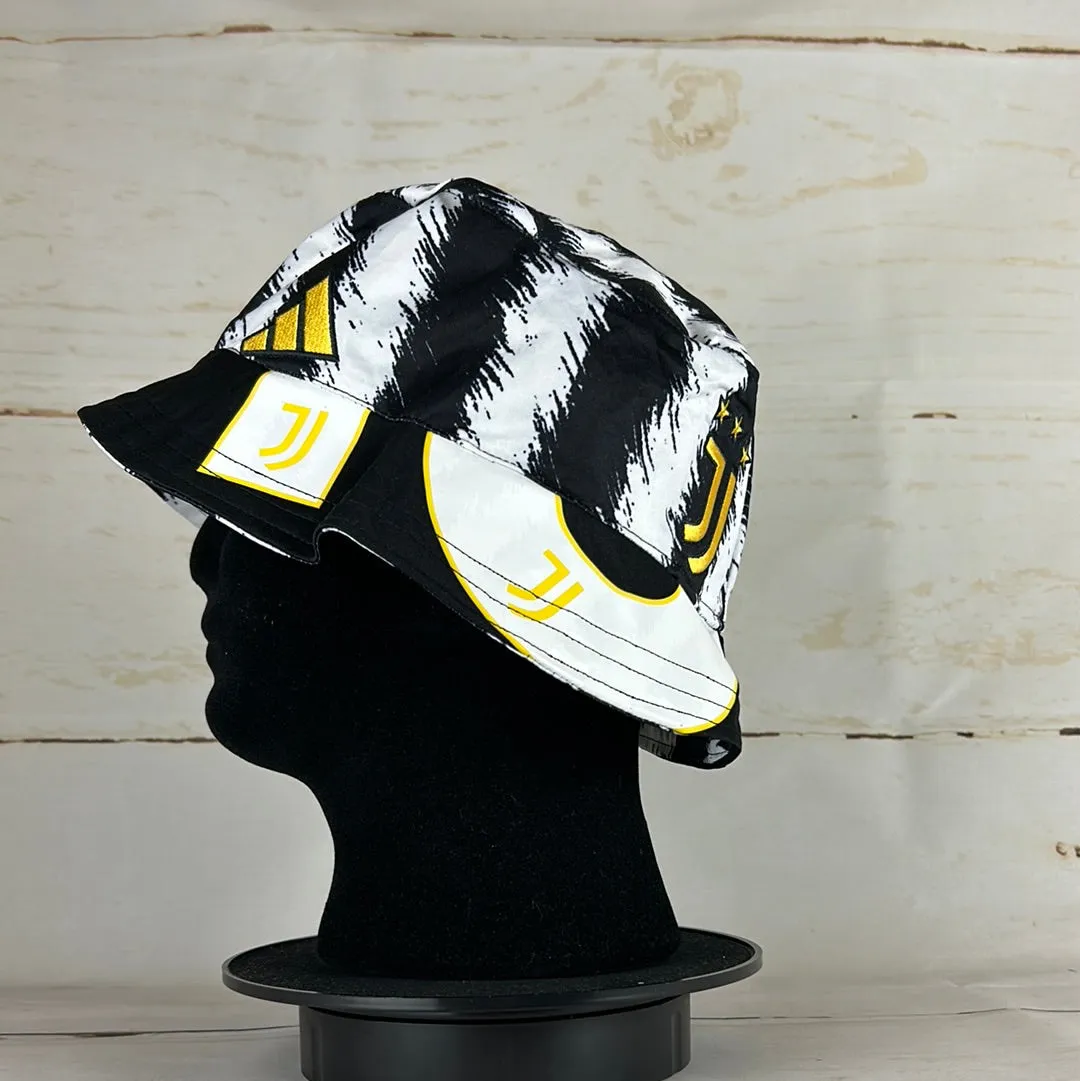 Juventus 2023-2024 Upcycled Home Shirt Bucket Hat