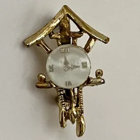 Late 50s/ Early 60s Cuckoo Clock Brooch