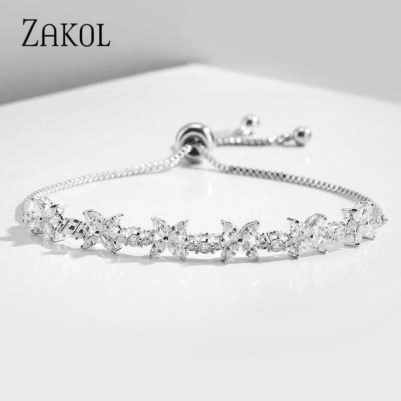 Leaf Charm Link Bracelet