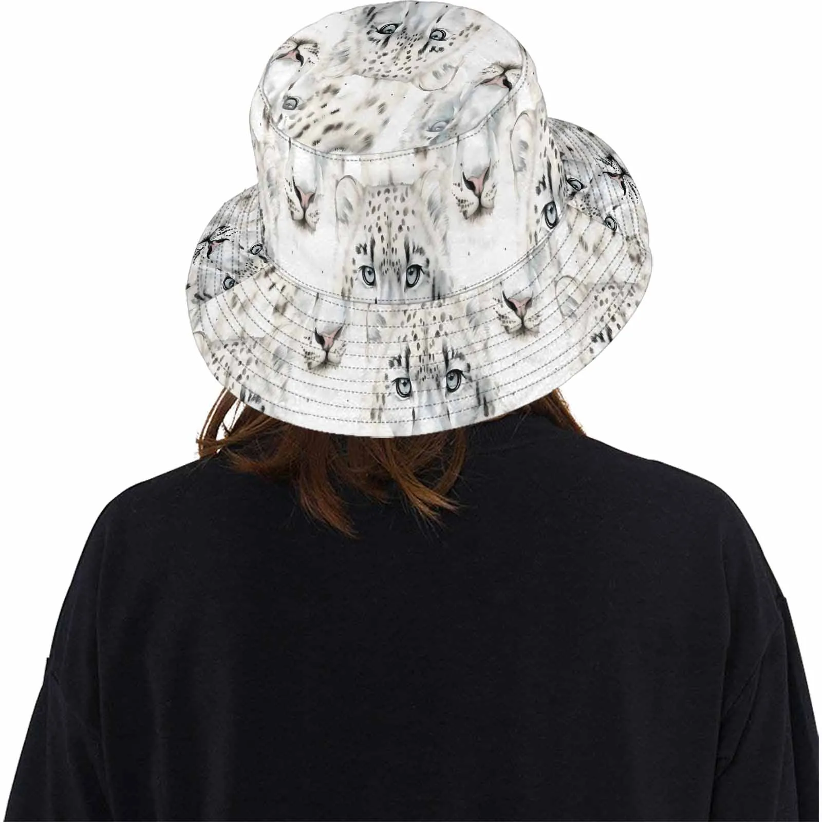 Leopard  Unisex Summer Single-Layer Bucket Hat