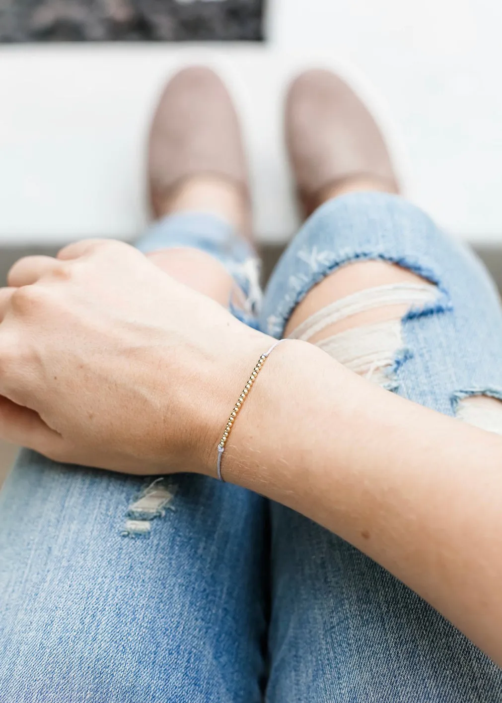 Lucky Feather Sentiments Bracelet - Thanks A Bunch