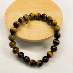 Mala: Tiger Eye Beaded Mala Bracelet