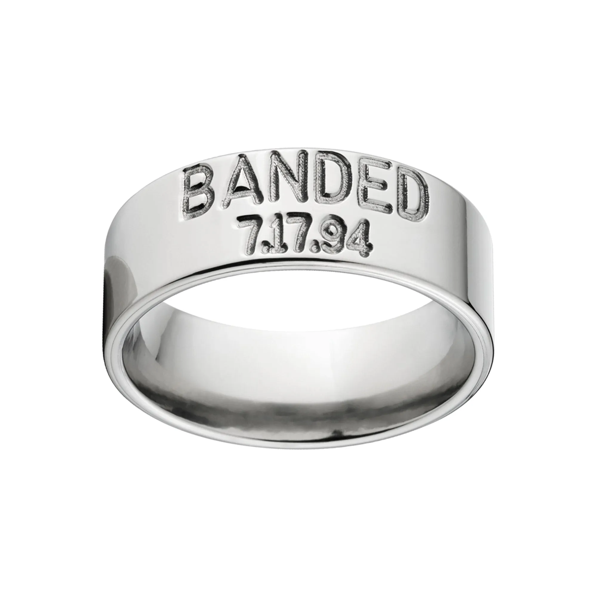 Men's Titanium Wedding Bands - Duck Band Rings