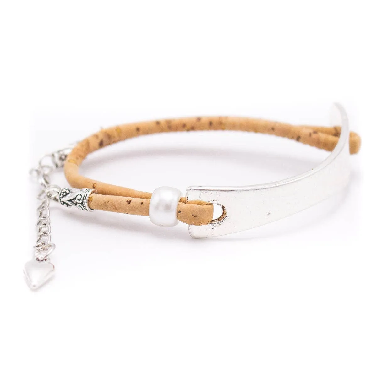 Metal Tab Women's Cork Bracelet BR-469-MIX-6