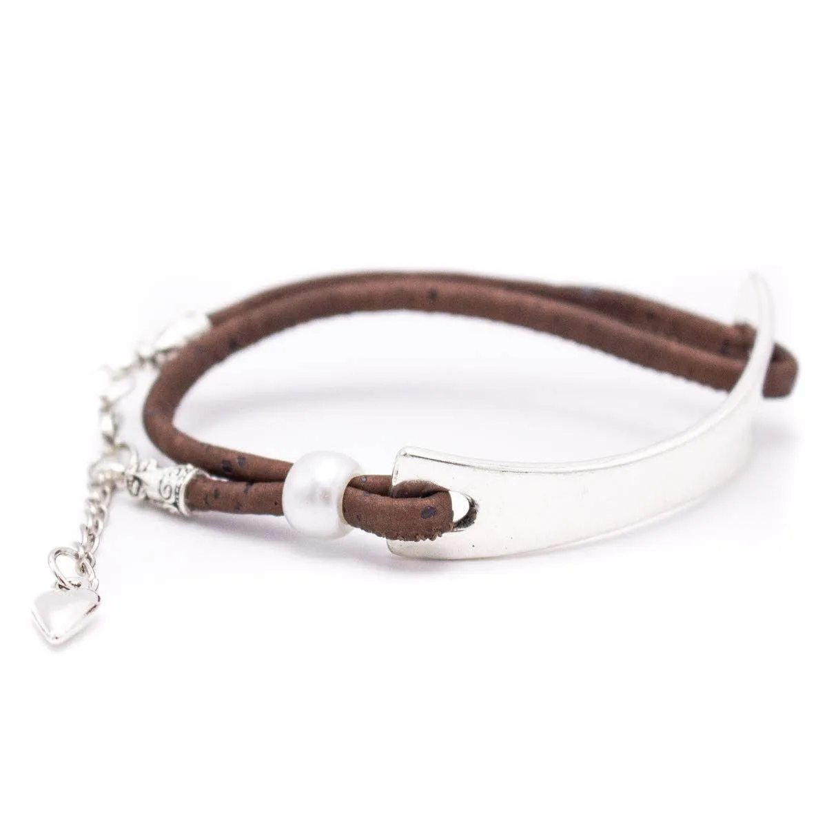 Metal Tab Women's Cork Bracelet BR-469-MIX-6