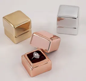 Metallic Engagement Ring Box