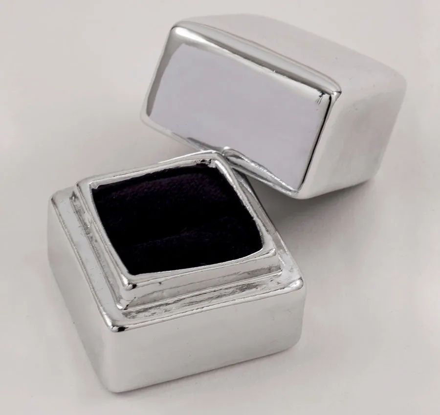 Metallic Engagement Ring Box