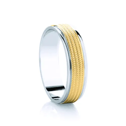 Millgrain Two Tone Band