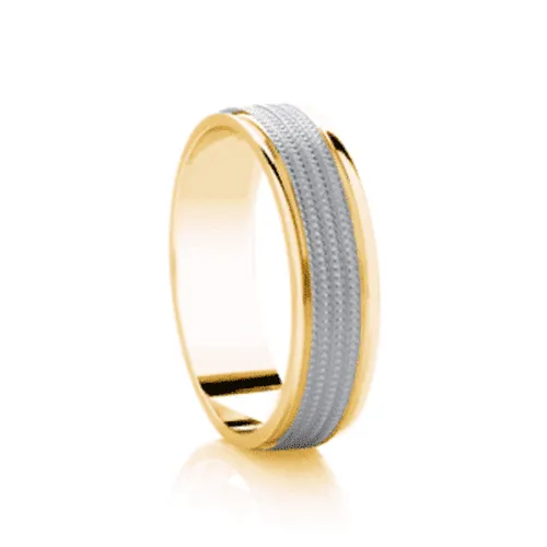 Millgrain Two Tone Band