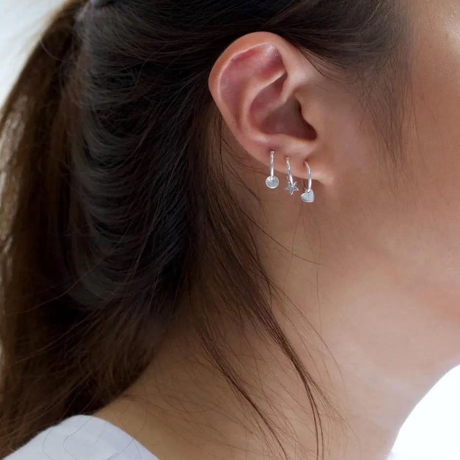 Mini Star Hoop Earrings