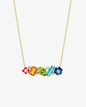 Nadima Blend Rainbow Bar Pendant