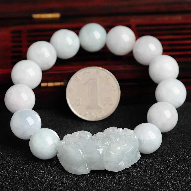 Natural Jade Bracelet Jadeite Pixiu Bracelet BT132