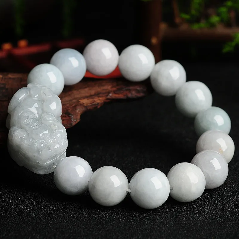 Natural Jade Bracelet Jadeite Pixiu Bracelet BT132