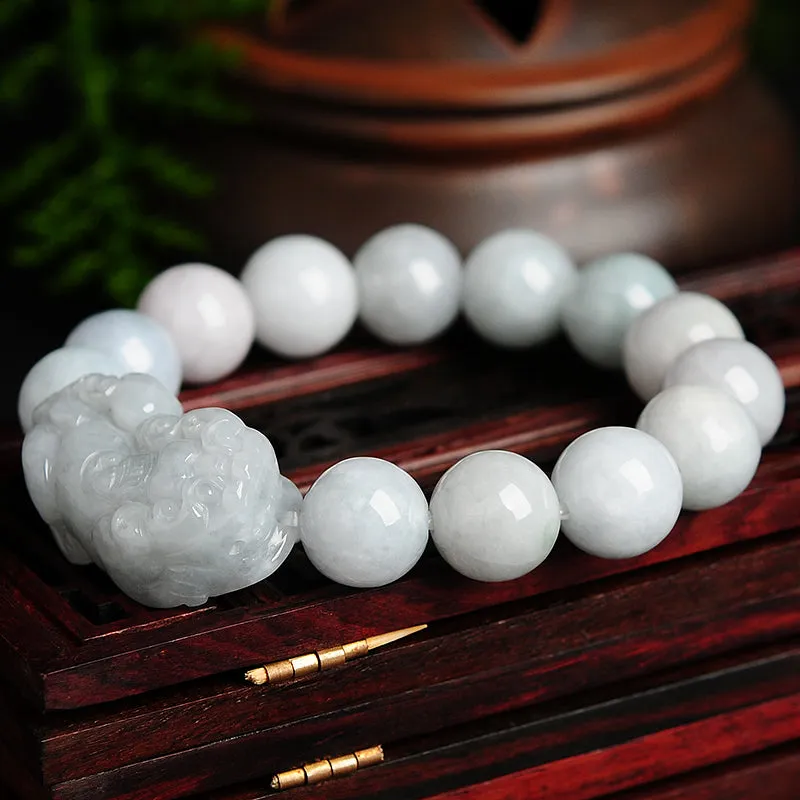 Natural Jade Bracelet Jadeite Pixiu Bracelet BT132