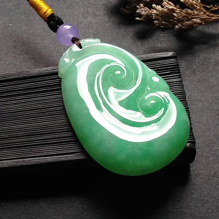 Natural Jade Pendant Jadeite Ruyi Pendant PT542