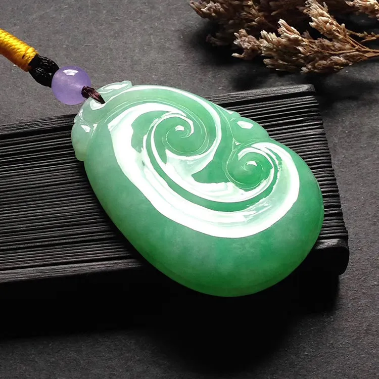 Natural Jade Pendant Jadeite Ruyi Pendant PT542