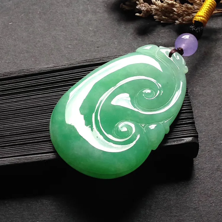 Natural Jade Pendant Jadeite Ruyi Pendant PT542