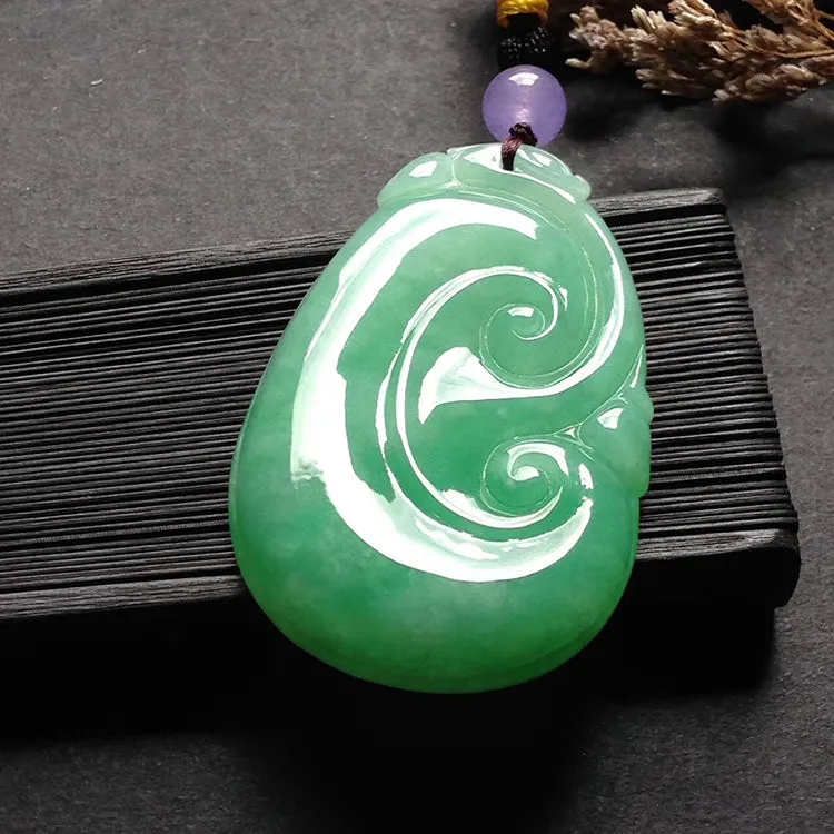 Natural Jade Pendant Jadeite Ruyi Pendant PT542