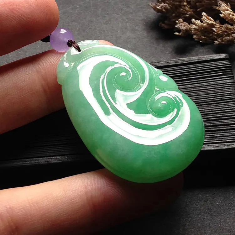 Natural Jade Pendant Jadeite Ruyi Pendant PT542