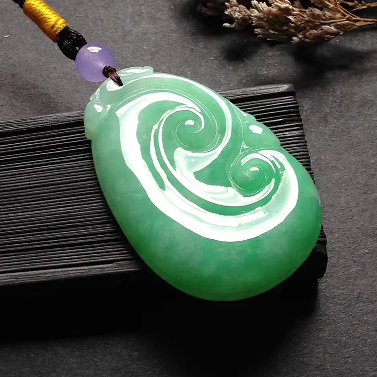 Natural Jade Pendant Jadeite Ruyi Pendant PT542