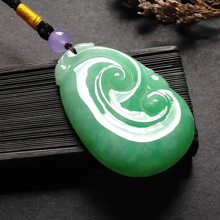 Natural Jade Pendant Jadeite Ruyi Pendant PT542