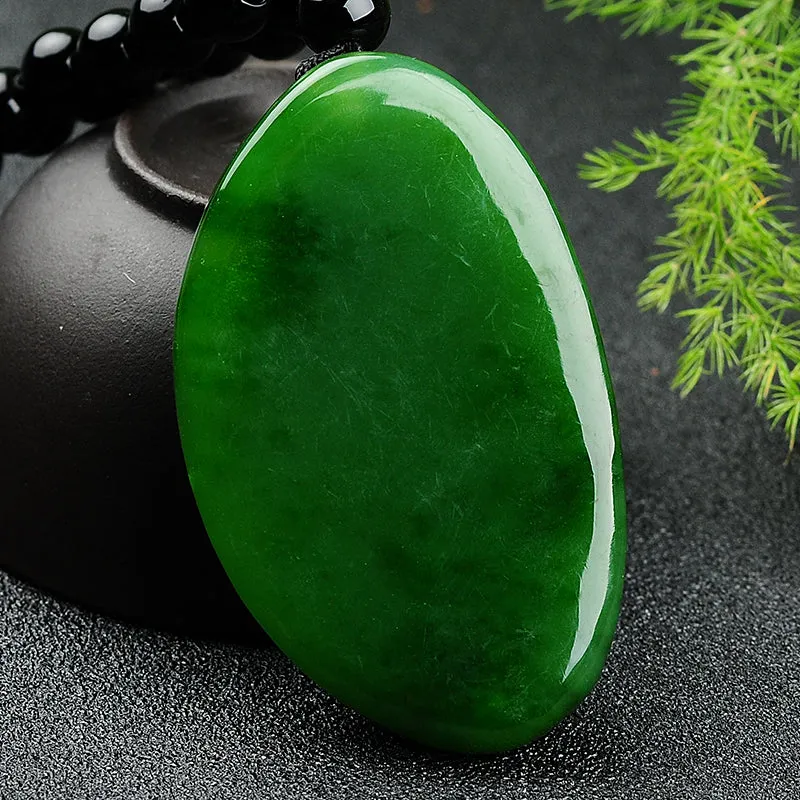 Natural Jade Pendant Nephrite Guanyin Pendant PT123