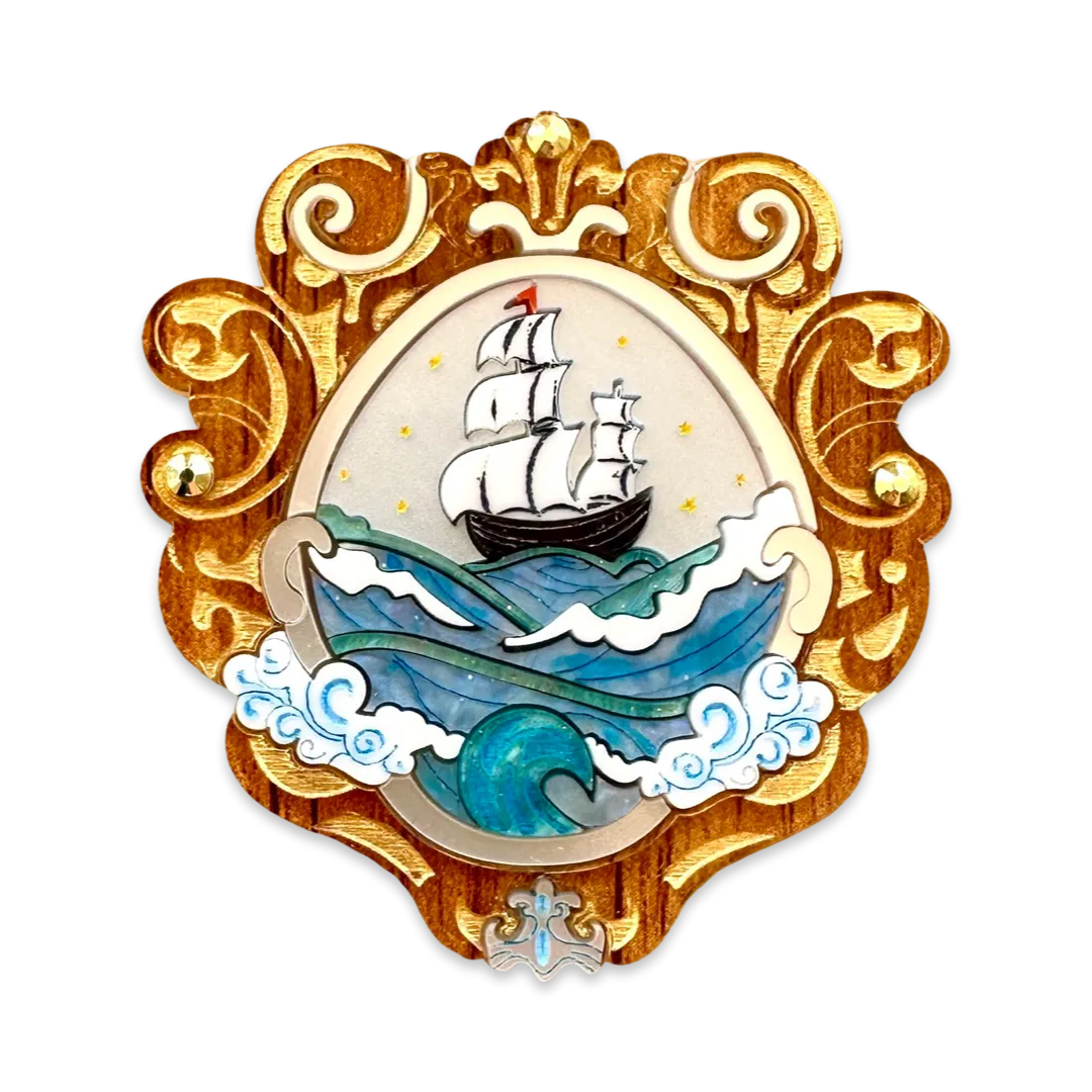 Nautical Voyage ⚓️ 🌊 - brooch - Set of 2