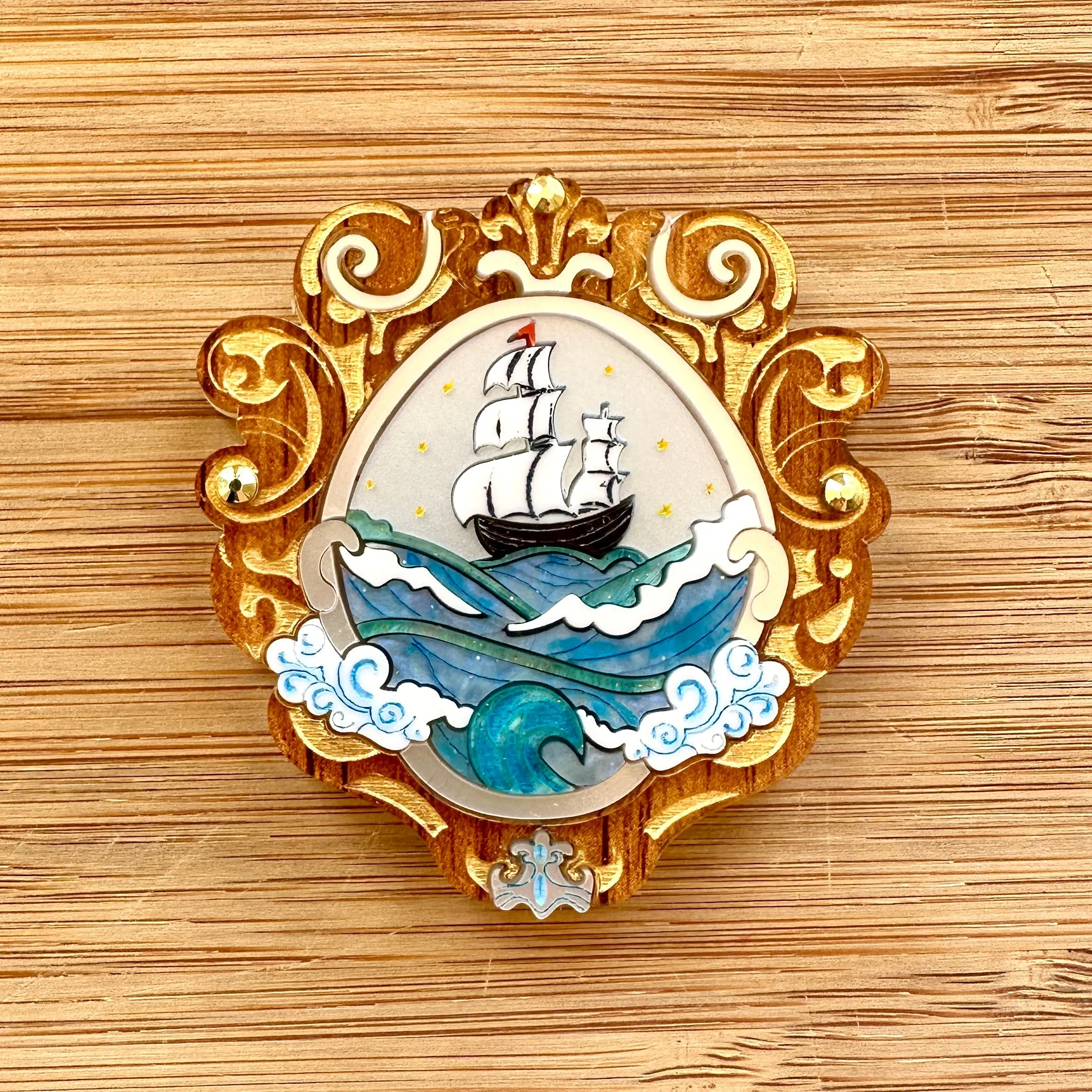 Nautical Voyage ⚓️ 🌊 - brooch - Set of 2