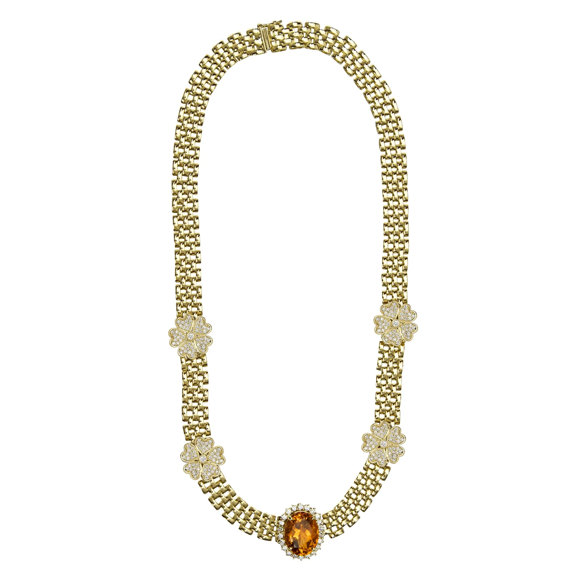 Necklace - Citrine And Diamond