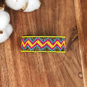 Neon Chevron Bracelet in Multicolored