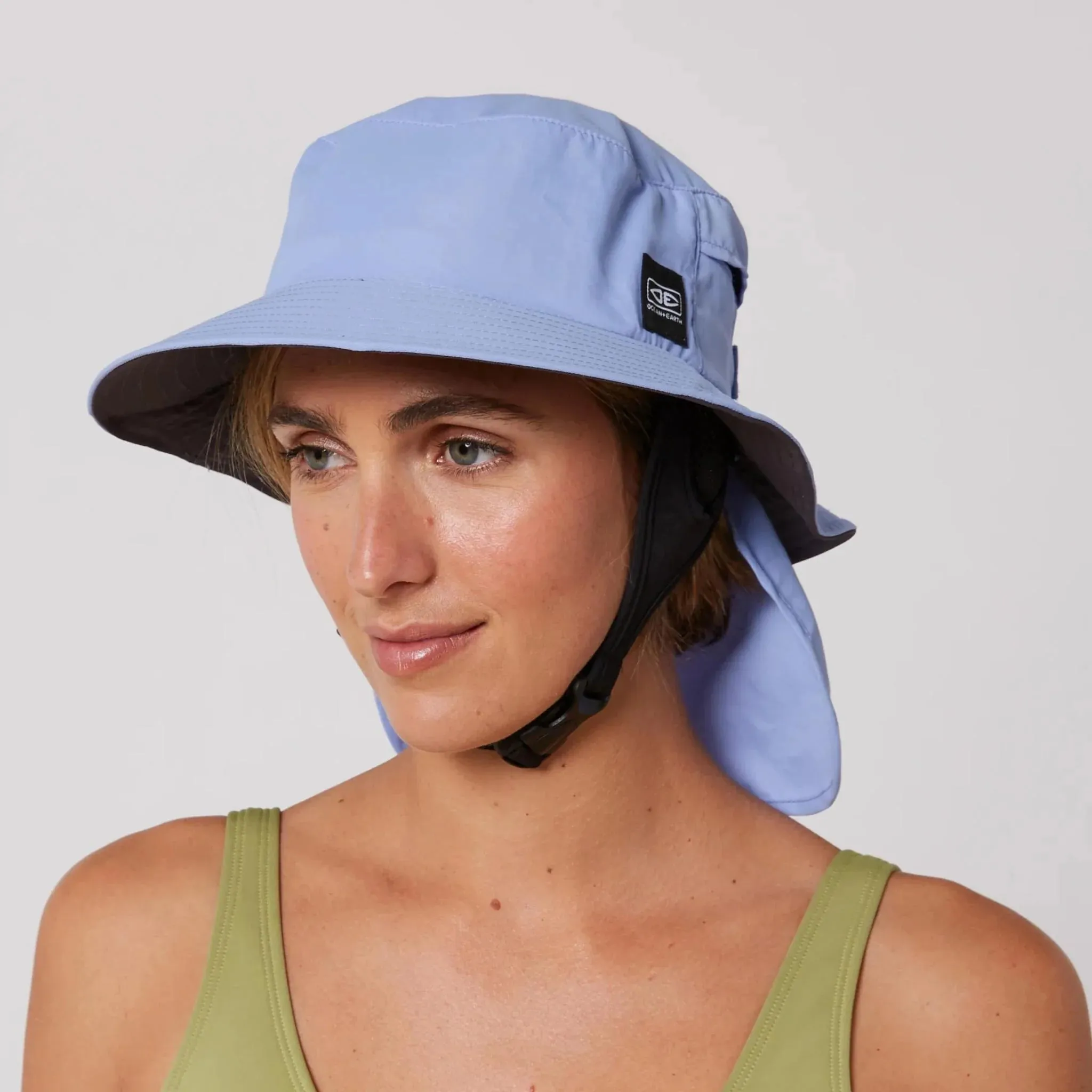 Ocean and Earth Indo Stiff Peak Surf Hat - Blue