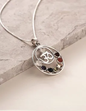 Om Chakra Gemstone Necklace