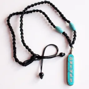 Om Mani Turquoise Pendant