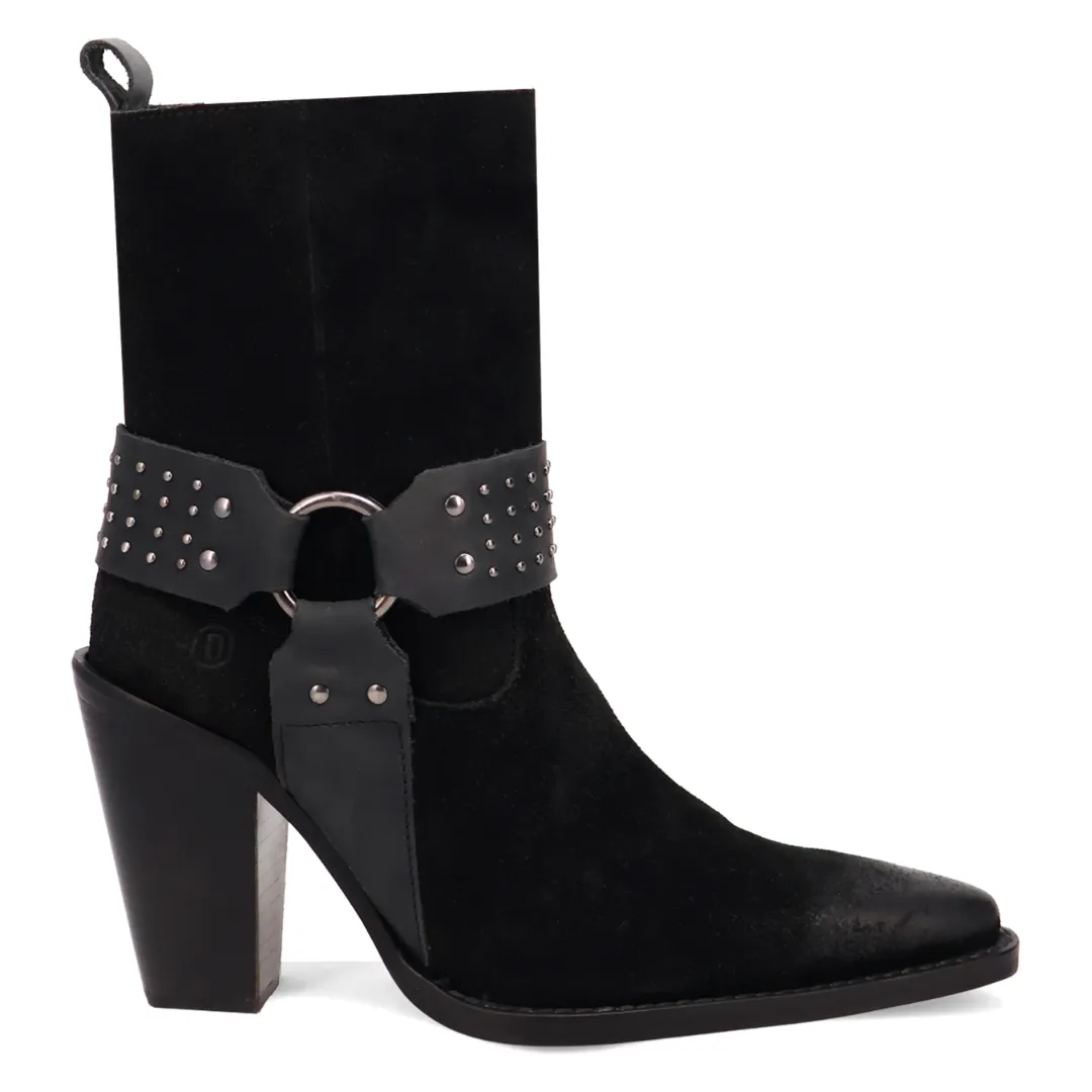 Online Exclusive | Dingo | Songbird Suede Bootie in Black ** PREORDER