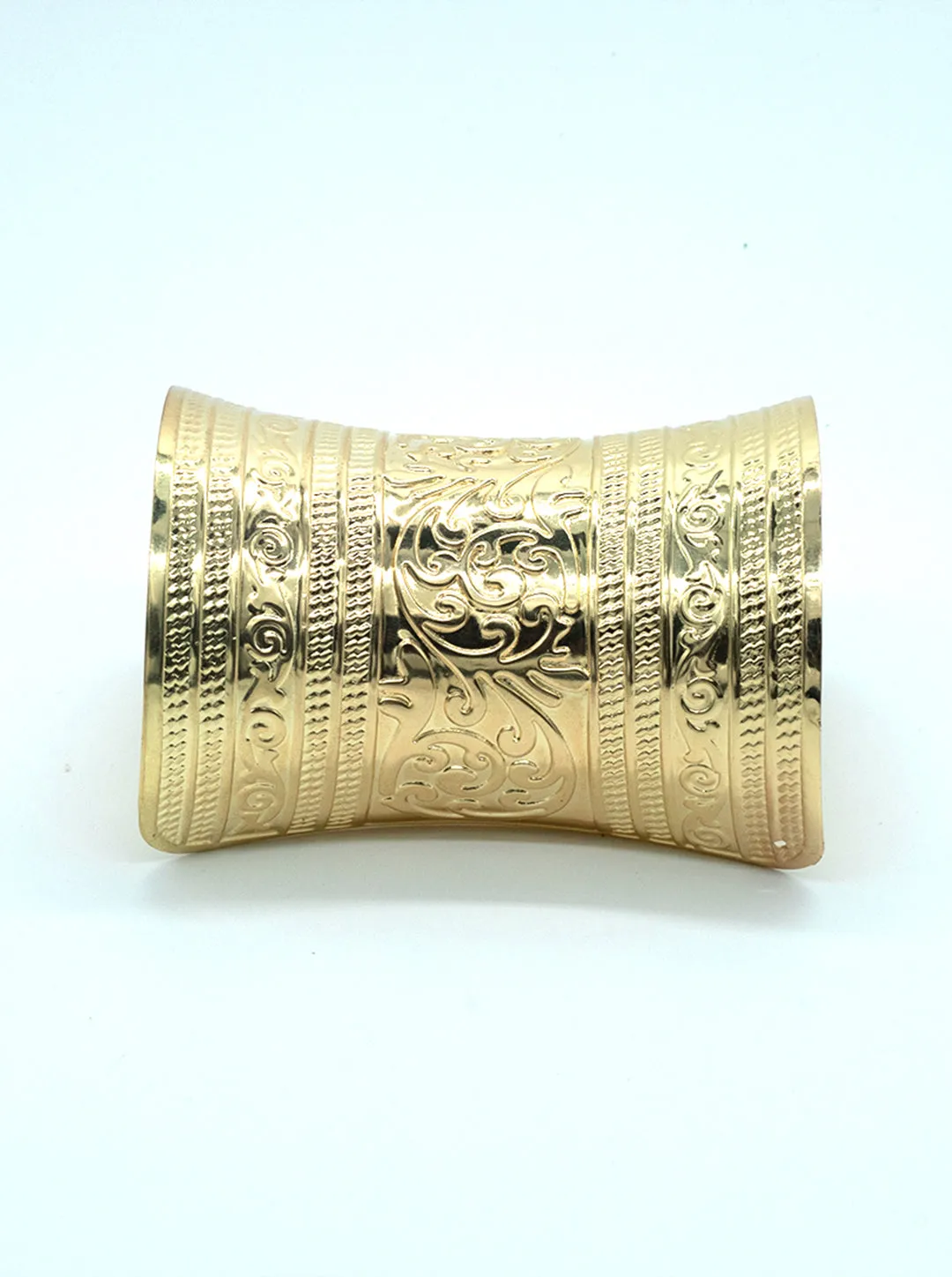 Ornaio 18K Gold Plated Tarnish Free Cuff Bracelet